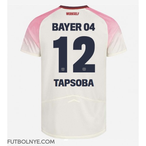 Camiseta Bayer Leverkusen Edmond Tapsoba #12 Visitante Equipación 2025-26 manga corta